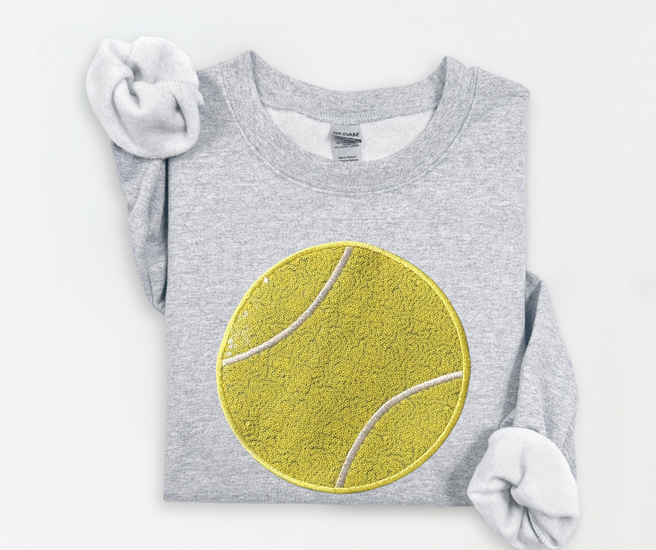 Tennis SEQUIN Applique Sweatshirt