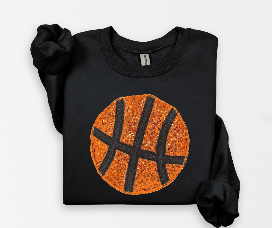 BASKETBALL SEQUIN Applique Sweatshirt