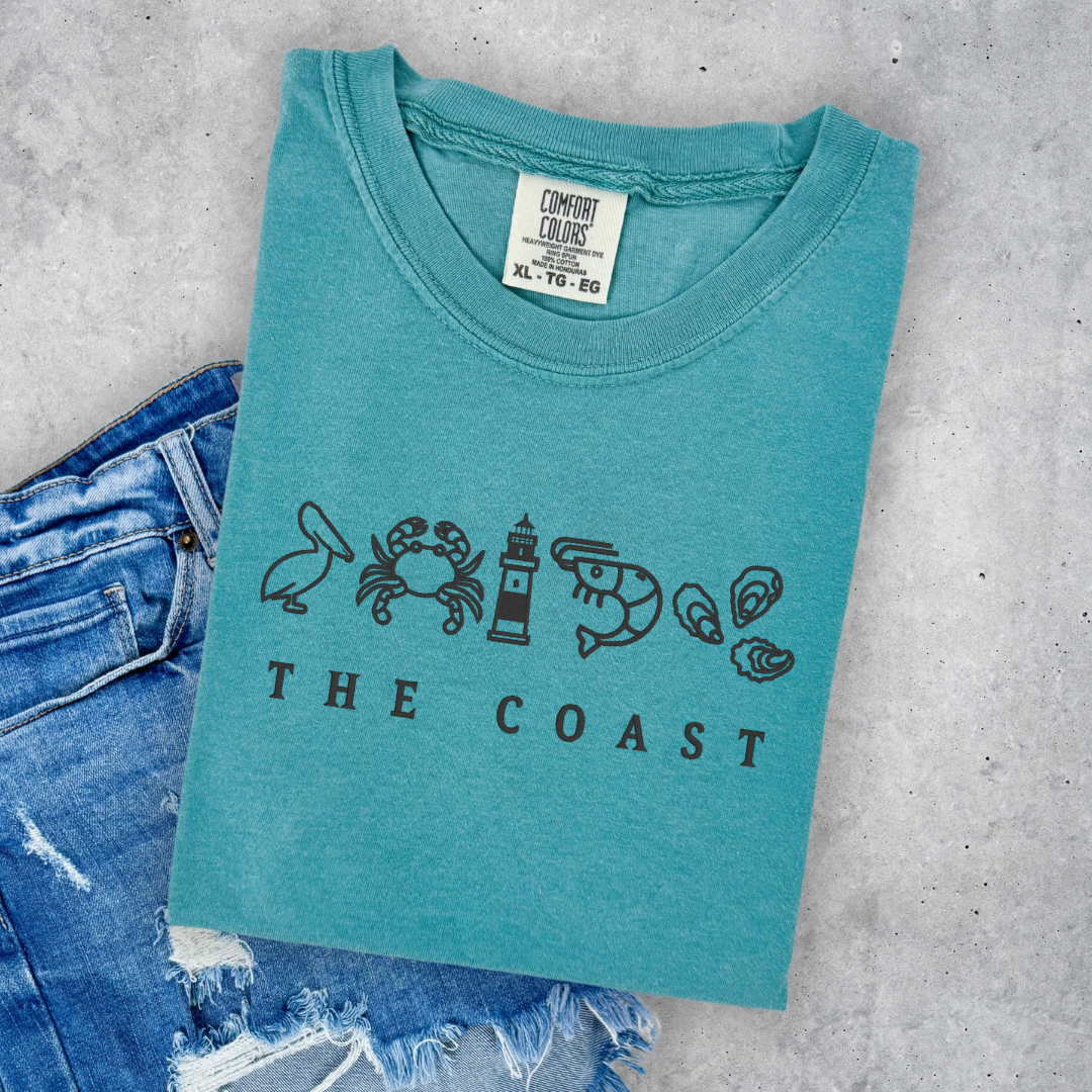 Coastal Tee - Seafoam | Comfort Colors Tee | Unisex Fit